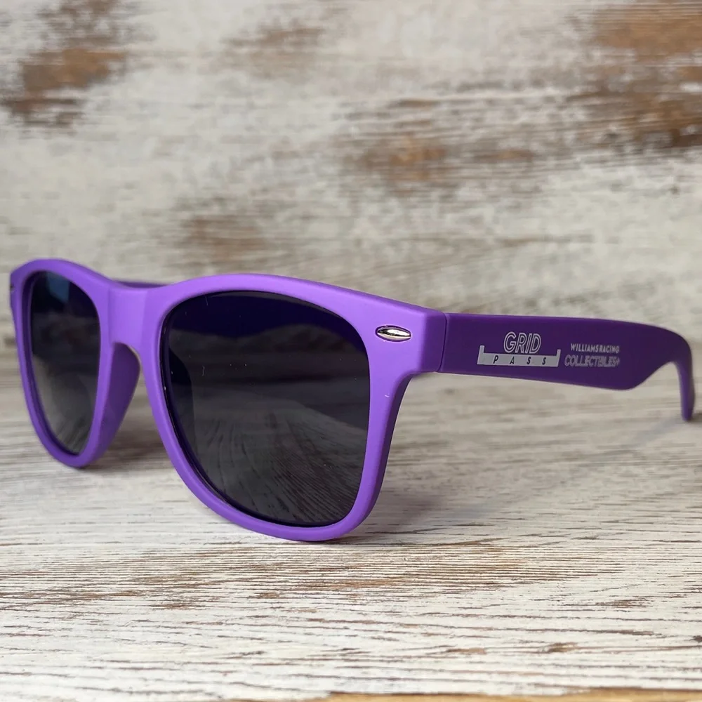 WILLIAMS Formula 1 F1 Racing Team Sunglasses Grid Pass Albon Carlos Sainz Purple